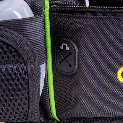 Men or Women's Hydration Running Belt Pouch With Water Bottles And Zippered Compartment