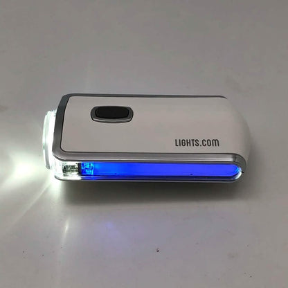 Prospect Park Compact Super Bright LED Bike Light with Blue Side Warning Lights